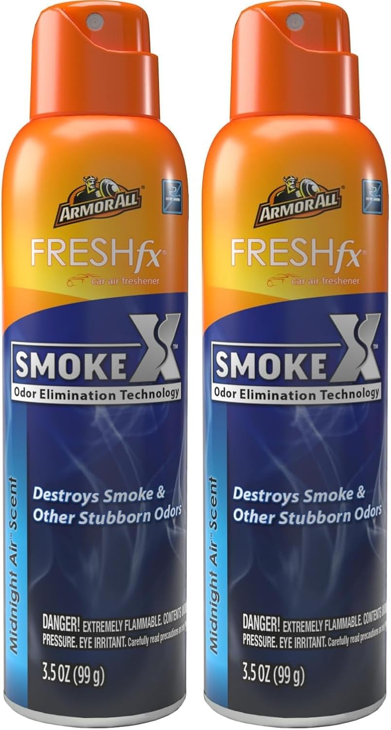 Armor All Fresh FX Charcoal Bag Deodorizer (9 Count) - Charcoal Deodorizer Bags for Cars, Natural Bamboo Car Air Freshener