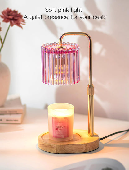 Candeldo Candle Warmer Lamp with Timer: Black Wax Melt Warmer
