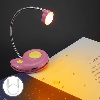Kids Rechargeable Book Light, Clip on Reading Light for Kid, Kids Reading Lights, Amber Book Light for Reading in Bed, 2 Lighting Modes, Blue Light Blocking, Bookmark Light for Bookworms-Green