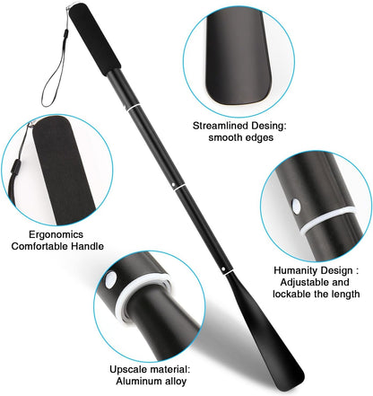 Shoe Horn,Long Retractable Aluminum Shoe Horn Long Handle for Seniors,Men,Women and Kids