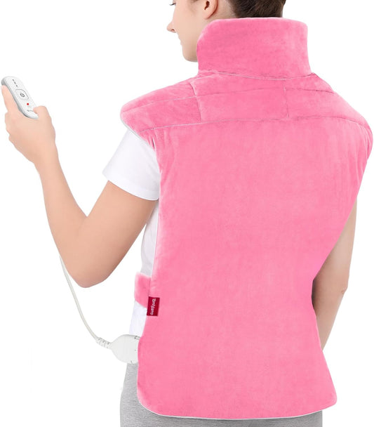 Comfytemp Weighted Heating Pad for Back Neck Shoulder, 22"x33" FSA Eligible