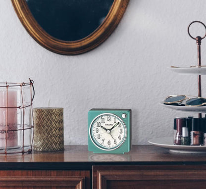 SEIKO Fuji II Bedroom Alarm Clock, Pearl Green
