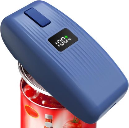 Electric Can Opener with LED Display, Can Opener Electric for Seniors | One-Touch USB Rechargeable Battery Automatic Can Opener for Kitchen or Arthritis, Hands-Free, Smooth Edge, Compact, Cordless