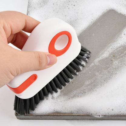 2 in 1 Groove Cleaning Brush, Window Track Cleaning Tools with Hidde n Scraper, Crevice Cleaner Tool for Sliding Door, Window Sill & Seal