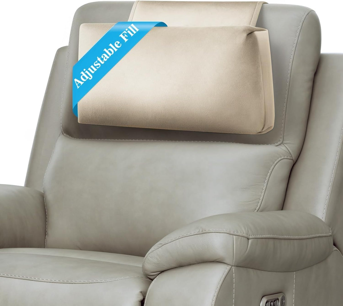 Recliner Headrest Pillow, Adjustable Comfort Neck & Head Support Pillow