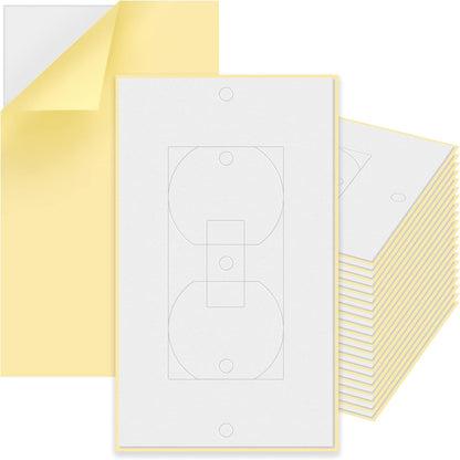 50 Pack Outlet Wall Plate Insulation Gasket Weatherproof Wall Gasket Replacement EVA Insulation Foam Gasket Sealer Outlet Pads Insulated Covers Plug Sealer Light Switch Socket