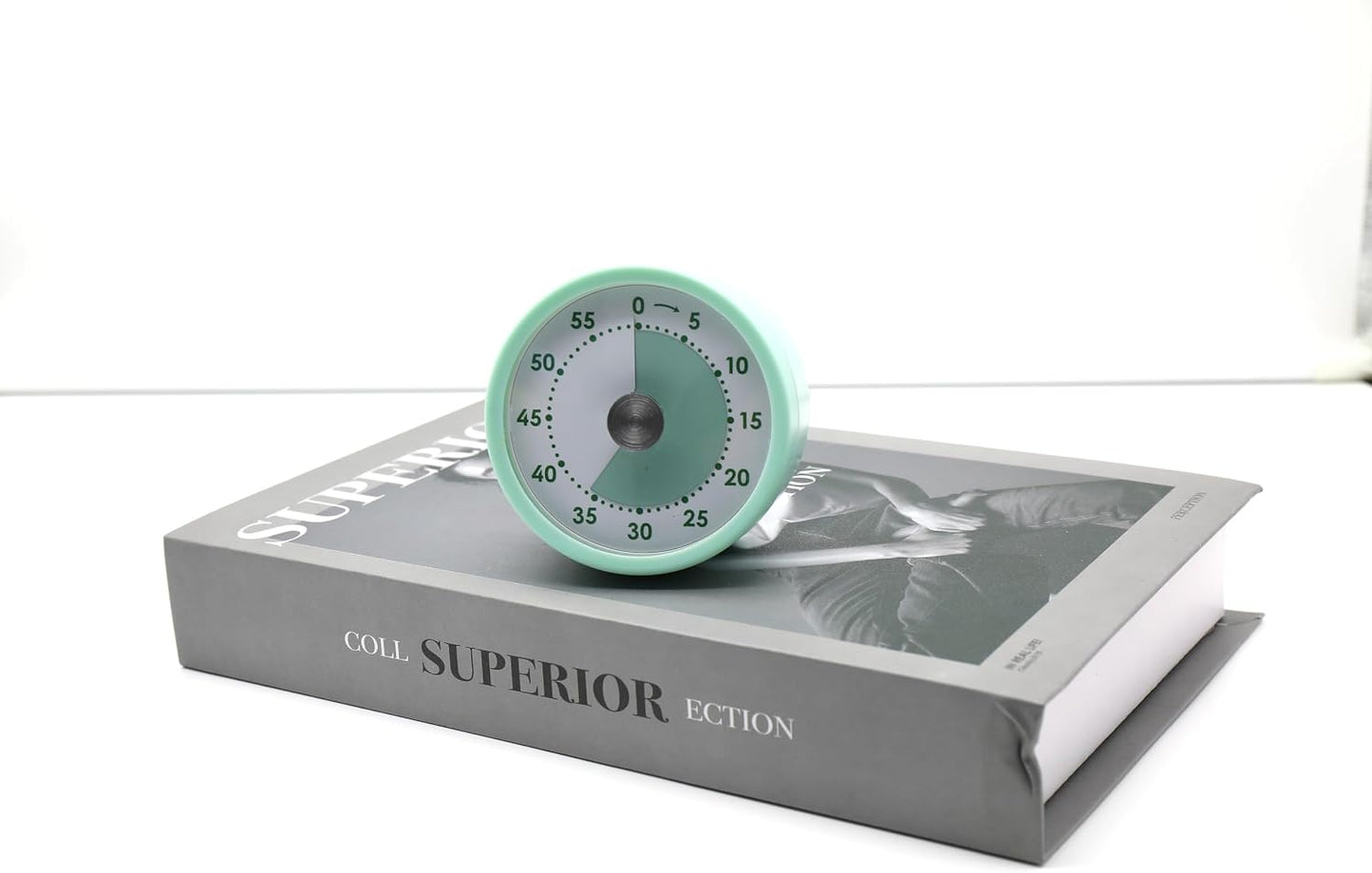 Visual Timer, 60-Minute Magnetic Mechanical Kitchen Timer Green | Stainless Steel Manual Countdown Timer with Loud Alarm for Cooking, Fitness, Office