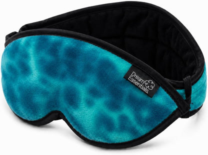 Dream Essentials Utopia Blackout Sleep Mask with Wide Cradle Band, Adjustable Plush Eye Mask for Side Sleepers, Flexible Nose Bridge, Handmade in USA, Travel & Naps