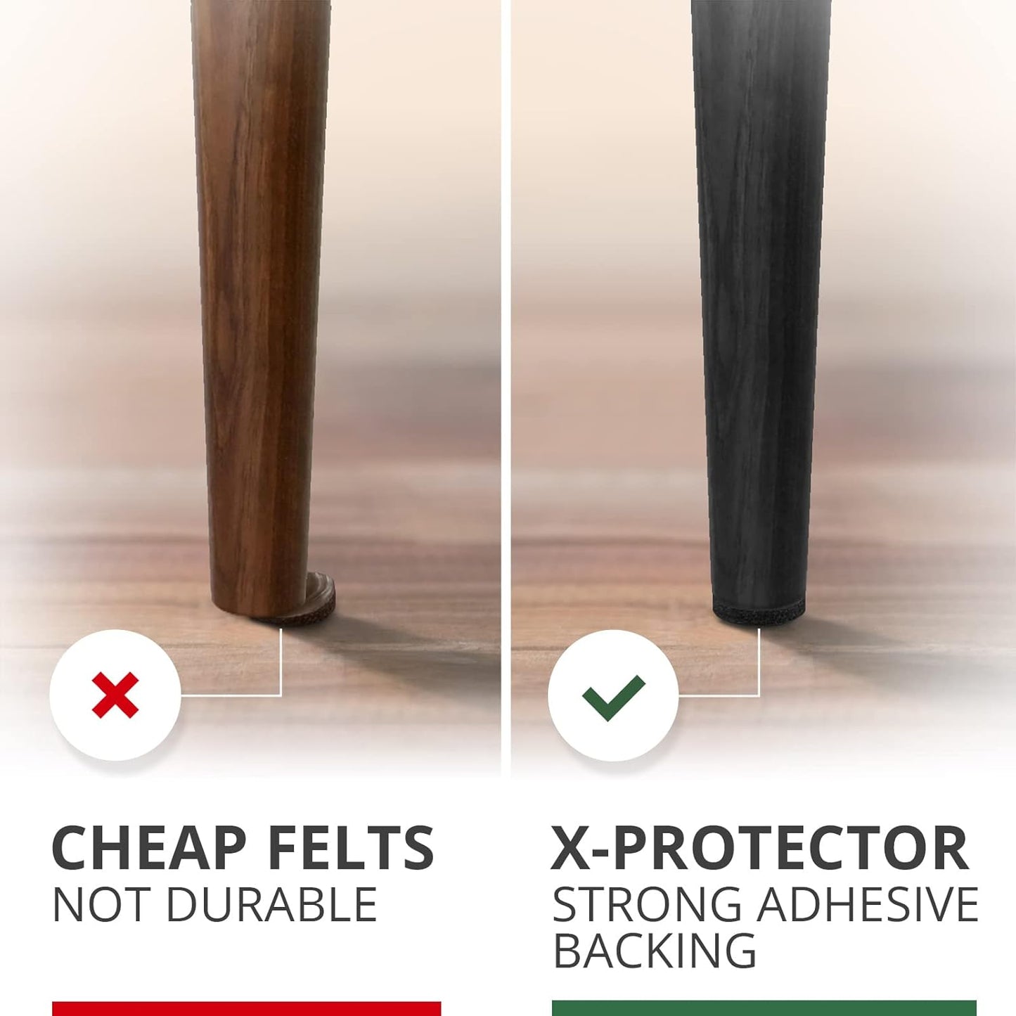 Felt Furniture Pads X-PROTECTOR 235 PCS Premium Furniture Pads - Felt Pads Furniture Feet Best Wood Floor Protectors - Protect Your Hardwood & Laminate Flooring! | Furniture Feet Best Wood Floor Protectors - Protect Your Hardwood & Laminate Flooring!
