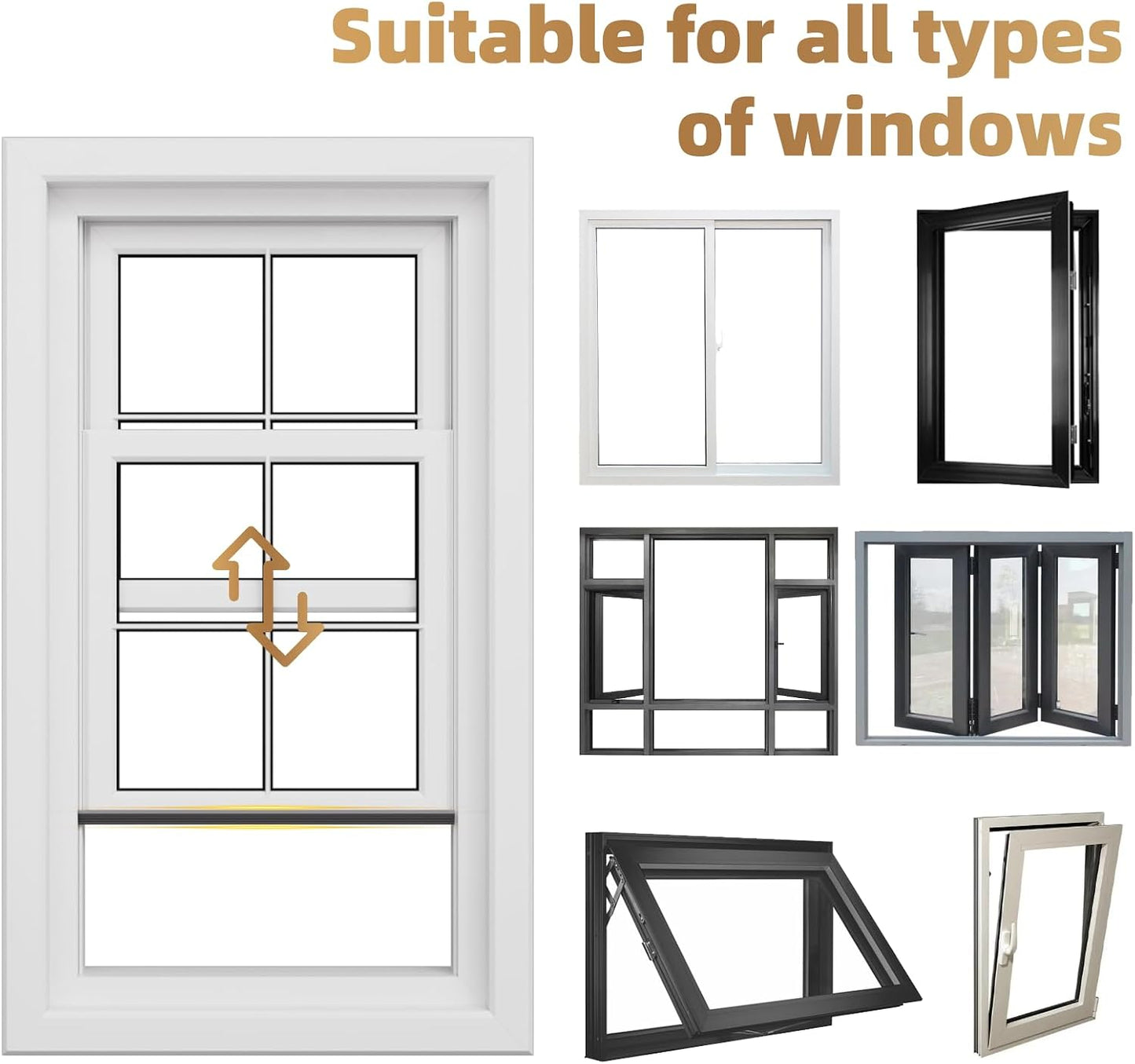 Kneelisa 118” Wedge-Shape Foam Window Weather Stripping Door Seal | Soundproofing Frame Winter Insulation Strip,Noise Cancelling Window Inserts,Door Gap Filler Light Blocker,White