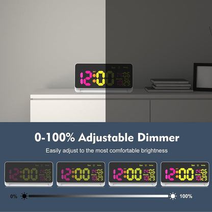 120db Super Loud Alarm Clock for Heavy Sleepers, Bluetooth Connection