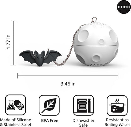 Cute Tea Infuser by OTOTO - Loose Leaf Tea Steeper, Tea Accessories, Tea Diffusers, Tea Infuser for Loose Leaf Tea, Tea Strainers, Cute Gifts, Tea Gift Set, Kitchen Gifts, Cooking Gadgets