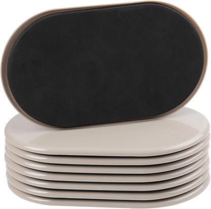 8PCS Furniture Sliders, 9-1/2" X 5-3/4" Large Furniture Movers Sliders, Reusable Sliders for Furniture on Carpet for Heavy Furniture, Furniture Moving Made Simple!