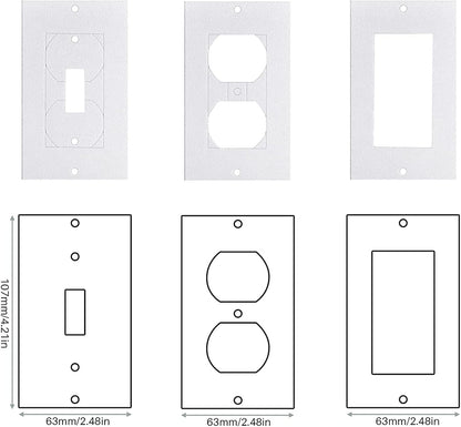 60Pcs Wall Plate Insulation Gasket Wall Gasket, Outlet Insulation Weatherproof Outlet Insulation Pad Socket Outlet Sealer for Electrical Outlet Plates Switch Covers