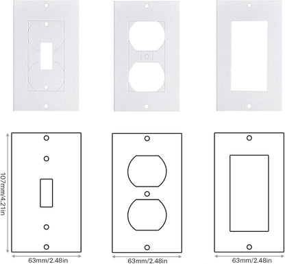 105Pcs Wall Plate Insulation Gasket Wall Gasket, Outlet Insulation Pads Foam Gasket Insert Light Switch Insulation Electrical Outlet Covers