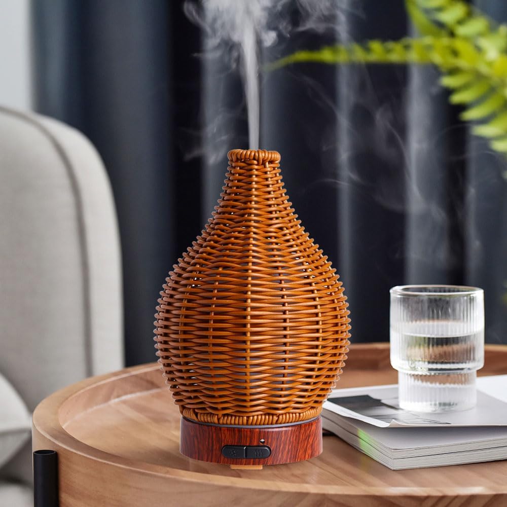 Tree Essential Oils Diffuser for Home 150ML Aromatherapy Diffuser | Birthday Gifts for Women mom,Metal Cool Mist Humidifier with 7 Colors Lights Waterless Auto Off Air Diffusers