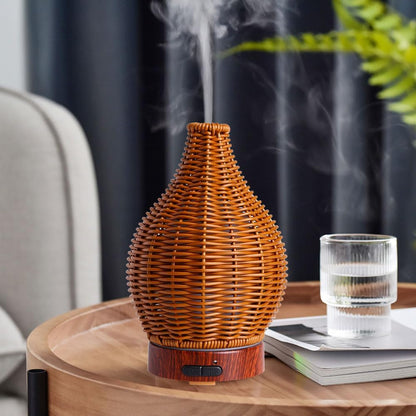 Tree Essential Oils Diffuser for Home 150ML Aromatherapy Diffuser | Birthday Gifts for Women mom,Metal Cool Mist Humidifier with 7 Colors Lights Waterless Auto Off Air Diffusers