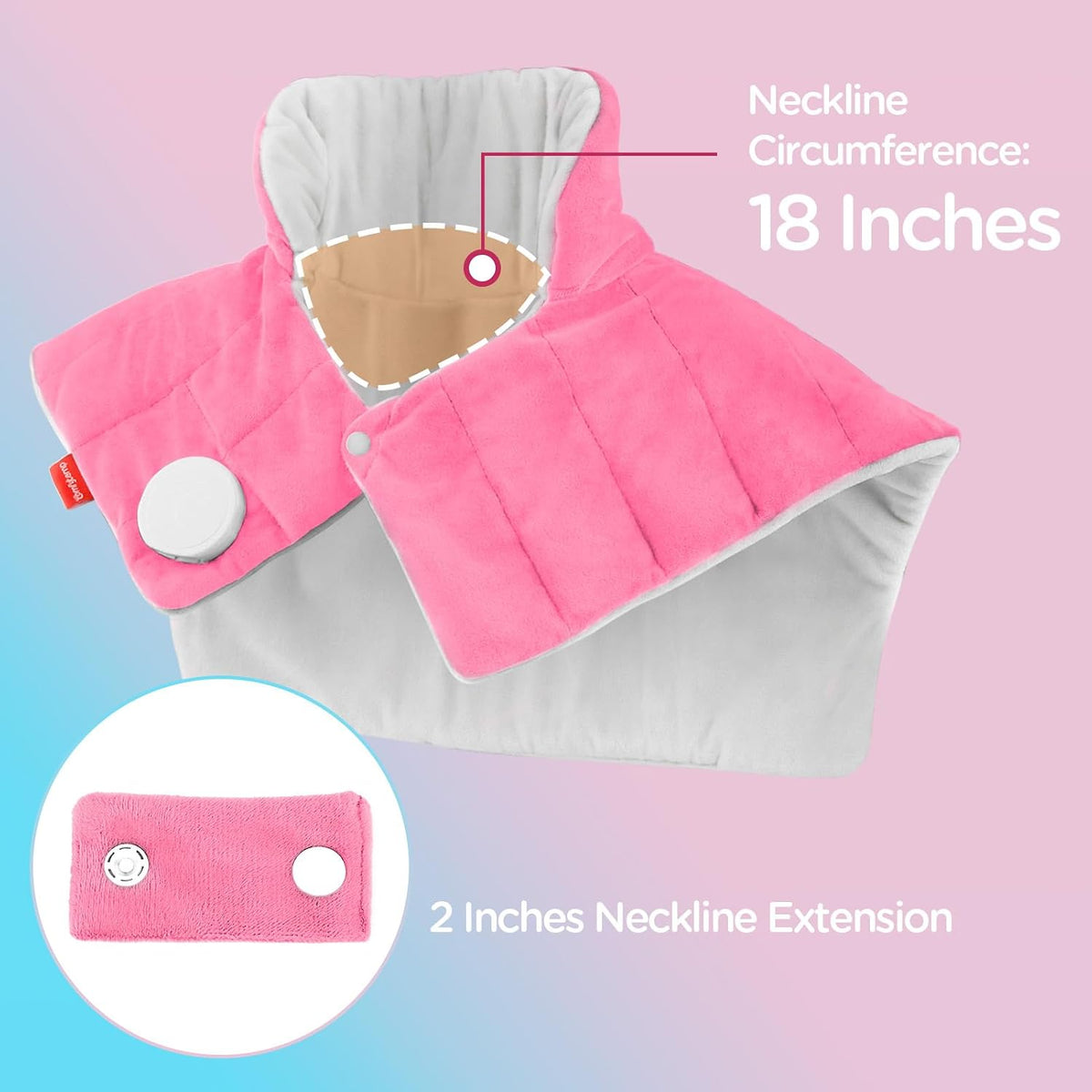 Comfytemp Heating Pad for Neck Shoulders Back, 2.6 Ib Weighted Heating Pad