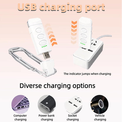 USB Rechargeable Book Light, Portable Clip-on LED Reading Light, Reading Lights for Books in Bed with 3 Amber Colors & 5 Brightness Dimmable, Compact & Long Lasting, Perfect for Book Lovers (Green)
