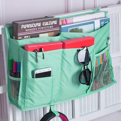 Sugaroom Bedside Storage Caddy, Bunk Bed Organizer Bed Storage Pocket Bedside Organizer Hanging Bed Storage Caddy for College Dorm Room, Hospital Bed Rails, Baby Bed, Camp