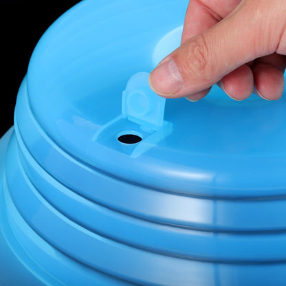 Collapsible Silicone Microwave Plate Cover Splatter Guard | Dishwasher Safe & BPA Free, 11”, Blue