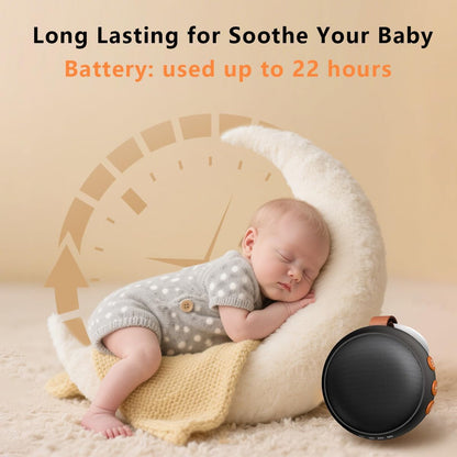 Portable Sound Machine Baby White Noise Machine Travel Noise Machine with 30 Soothing Sounds for Newborn Kids Adults Battery Sleep Brown Noise Masker 4 Timers Memory Function for Travel Home Office