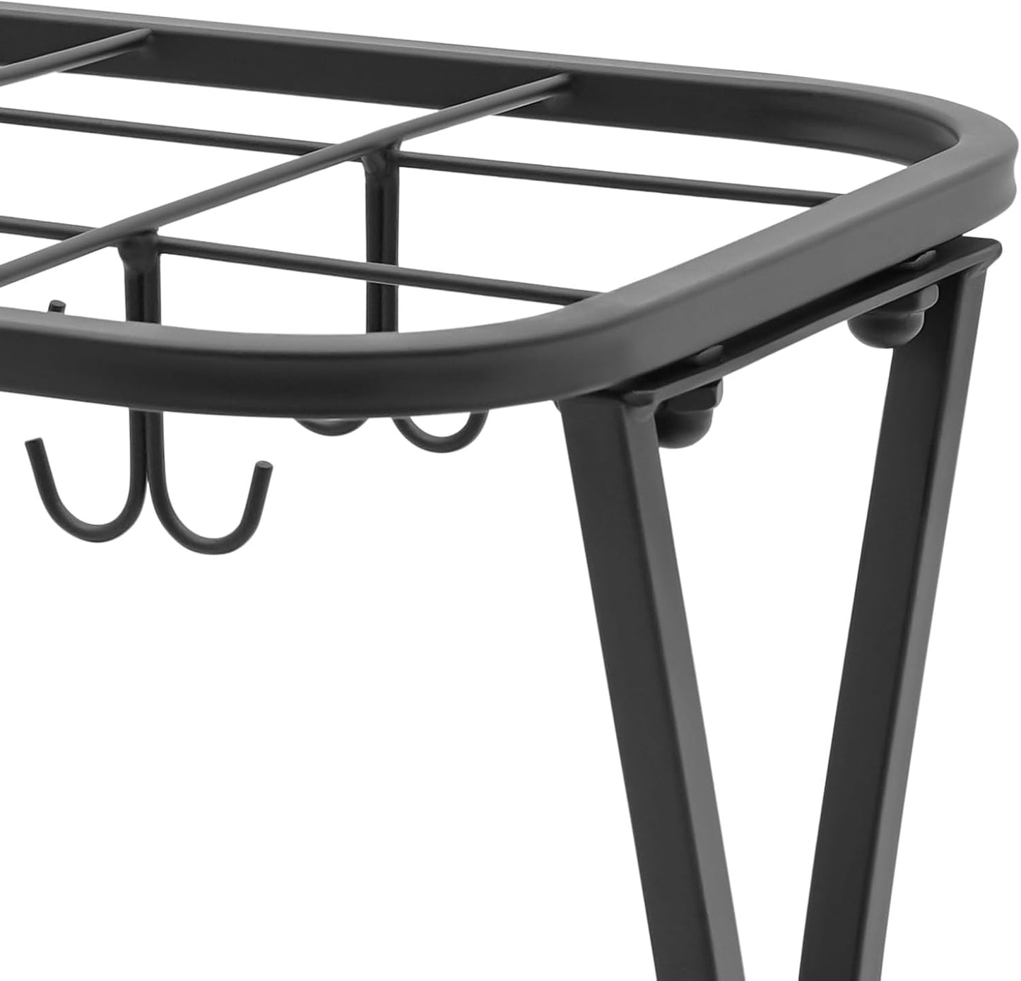 Metal Umbrella Holder 18 Slots with 10 Hooks, Umbrella Stand for Entryway | For Home Office Lobby Entryway; Heavy Duty Iron, Removable Drip Tray, Holds Long/Short Umbrellas