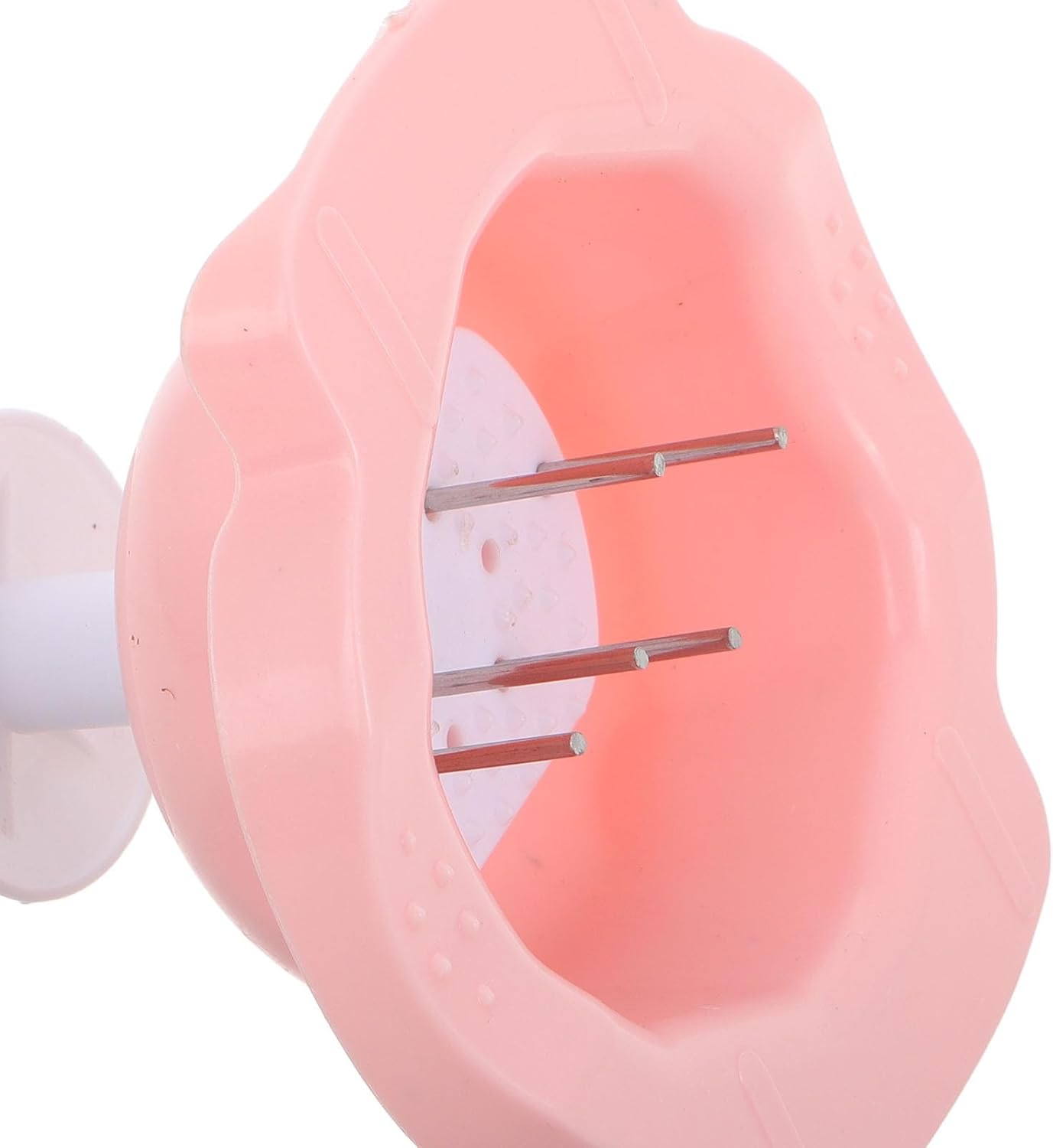 Cutting Safety Holder Finger Guard for Vegetable Slicing, Pink Pp | Compatible with Most Graters, Slicers, and Peelers, Comfortable Grip, Easy to Use in Restaurants and Home Kitchens