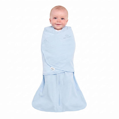 HALO 100% Cotton Sleepsack Swaddle, 3-Way Adjustable Wearable Blanket, TOG 1.5, Birds, Newborn, 0-3 Months - Colors A