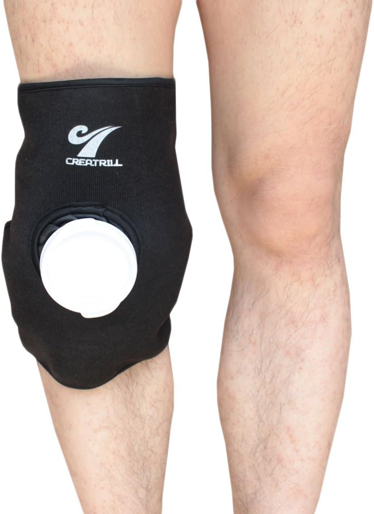 Reusable Hot Cold Therapy Ice Bag Pack (9") Neoprene Core Wrap with Elastic Strap, Portable Moist Heating Brace First aid Ice Compression Sleeves Pain Relief Pad
