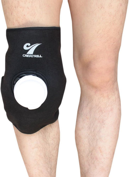 Reusable Hot Cold Therapy Ice Bag Pack (9") Neoprene Core Wrap with Elastic Strap, Portable Moist Heating Brace First aid Ice Compression Sleeves Pain Relief Pad