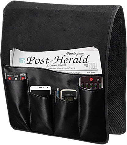 Couch Sofa Armrest Organiser Arm Chair Caddy Bedside Storage Pocket with 8 Pockets TV Remote Holder Bed Storage Pocket Bag for Cellphone Tablet Notepad Book Magazines DVD Glasses