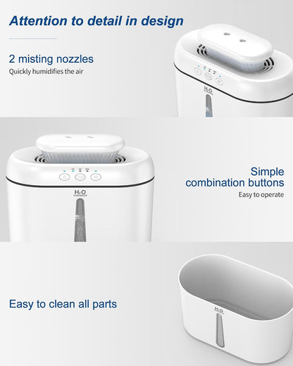 SZO Plant Humidifier Indoor, 2.5L Humidifiers for Bedroom