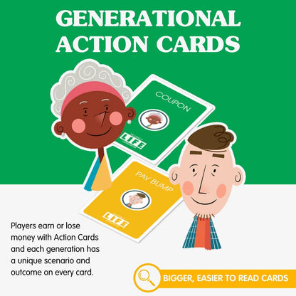 Ageless Games Taboo Charades - Classic Word Guessing & Charades Game for Older Adults - Big Easy to Read Cards for Low Vision - 80 Customizable Word Guess Cards - Fun Family Card Game for Ages 13-103