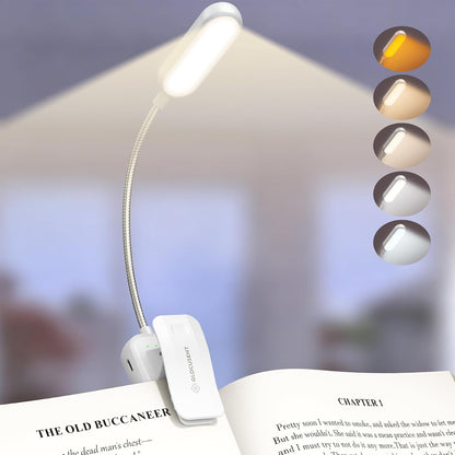 Glocusent 13 LED Book Lights for Reading at Night, Gifts for Book Lovers