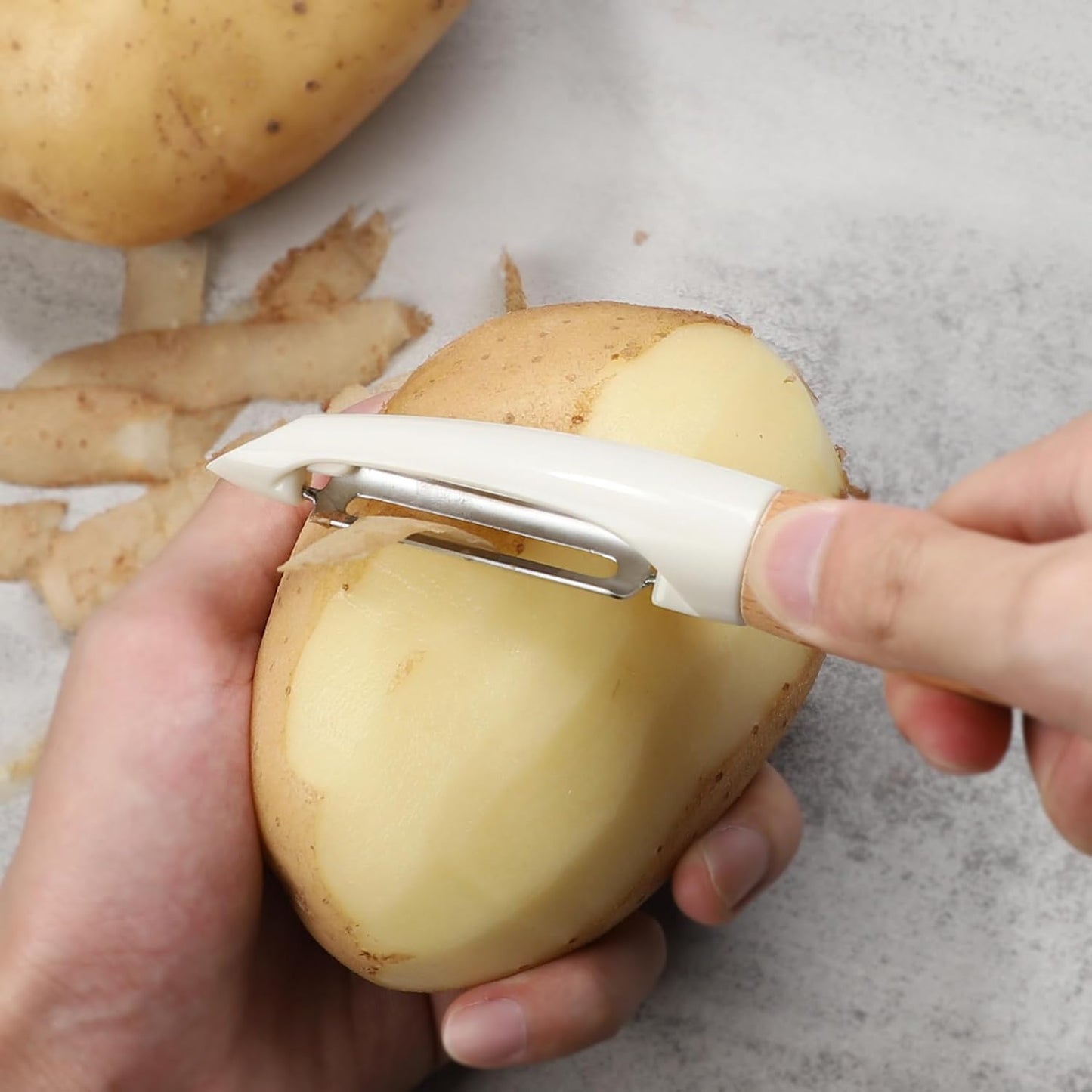 Potato Peelers Stainless Steel Swivel Peelers Y-Shaped and I-Shaped Peeler | Vegetable Peeler Set of 2 Carrot Fruit Peelers for Kitchen Home