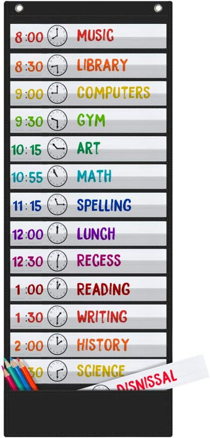 Large Visual Schedule for Kids Chore Reward Chart,Bedtime Routine Chart for Toddlers,Double Side Weekly Planner Board With 109 Cards for Home School Planner,Autism Learning Materials.