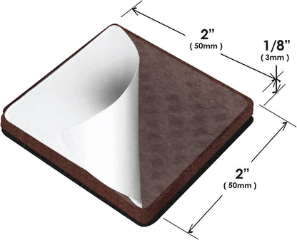 Slipstick GorillaPads CB147 Non Slip Furniture Pads/Gripper Feet (Set of 16) Self Adhesive Rubber Floor Protectors, 1 inch Round, Black