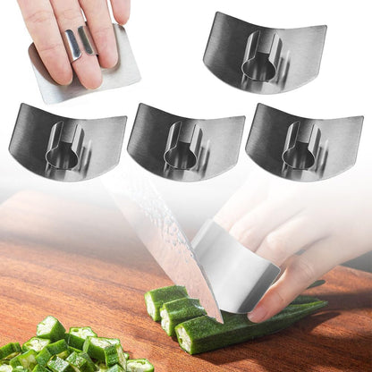 Stainless Steel Finger Guard, 2026 New Upgrade Safe Slicing Tool, Finger Protector for Cutting Food for Chopping Dicing and Kitchen Food Prep (2 PCS)