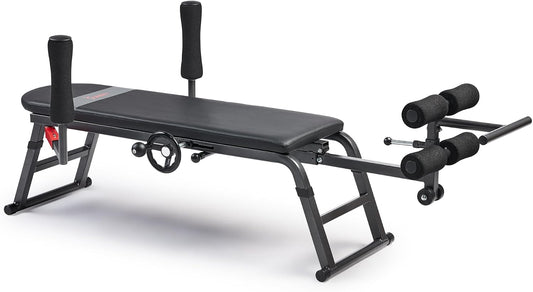 Sunny Health & Fitness Decompression Stretch Table for Back Pain Relief