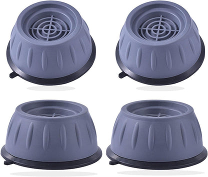 4 Pcs Rubber Round Grey Washing Machine Feet Pads, Anti-Vibration, Anti-Walk, Noise Reducing, Anti-Slip