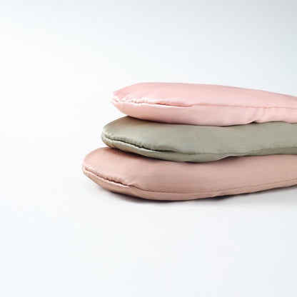 Weighted Eye Pillow with Clear Quartz Fill, Silk Satin Sleep Mask, Meditation & Yoga Eye Cover, Light-Blocking Eye Mask for Rest, Relaxation & Mindful Use