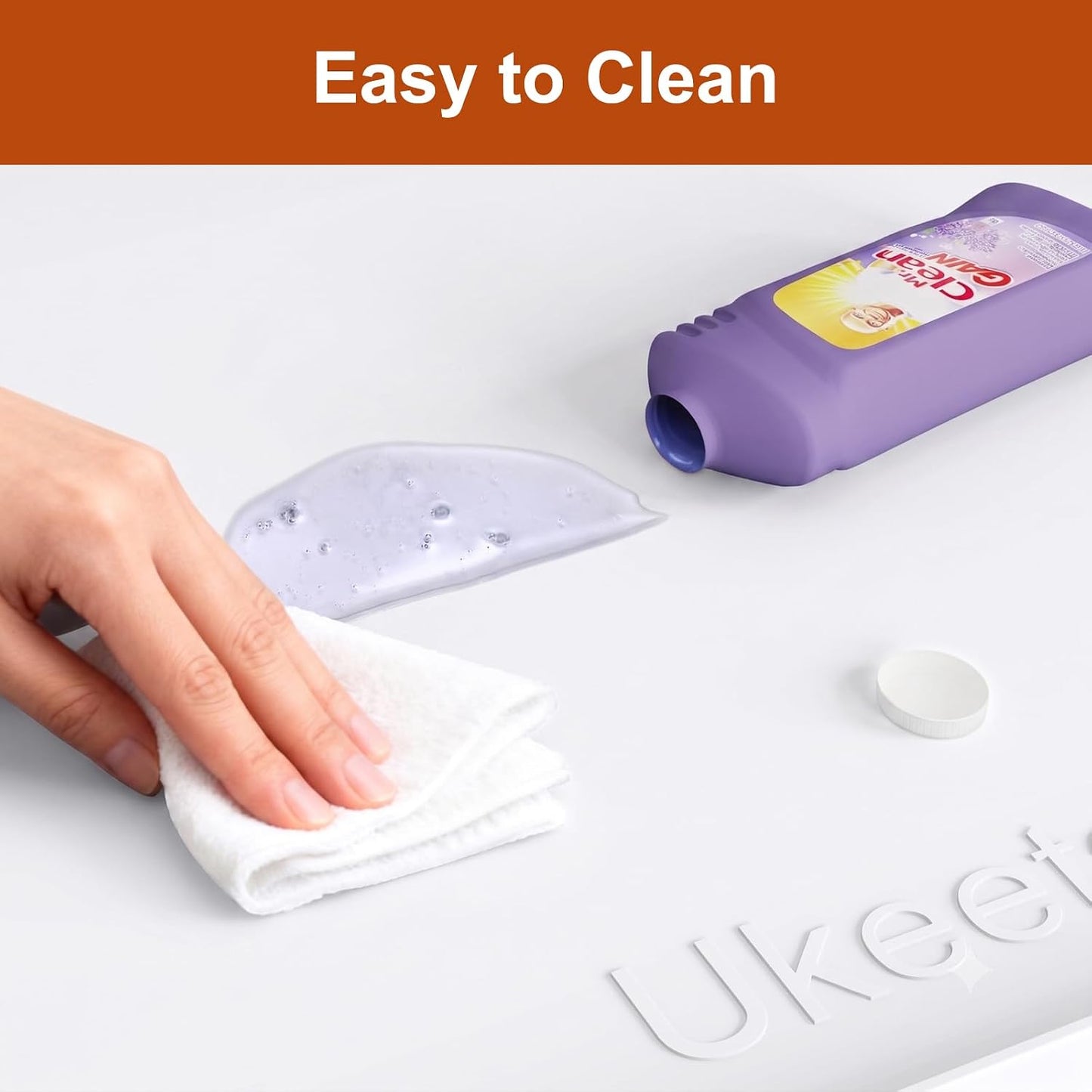 34" x 22" Extra Thick Silicone Mat Waterproof with Raised Edge, | Under Sink Mat for Kitchen & Bathroom, Kitchen Cabinet Liner, Multi-Purpose for Storage & Protection