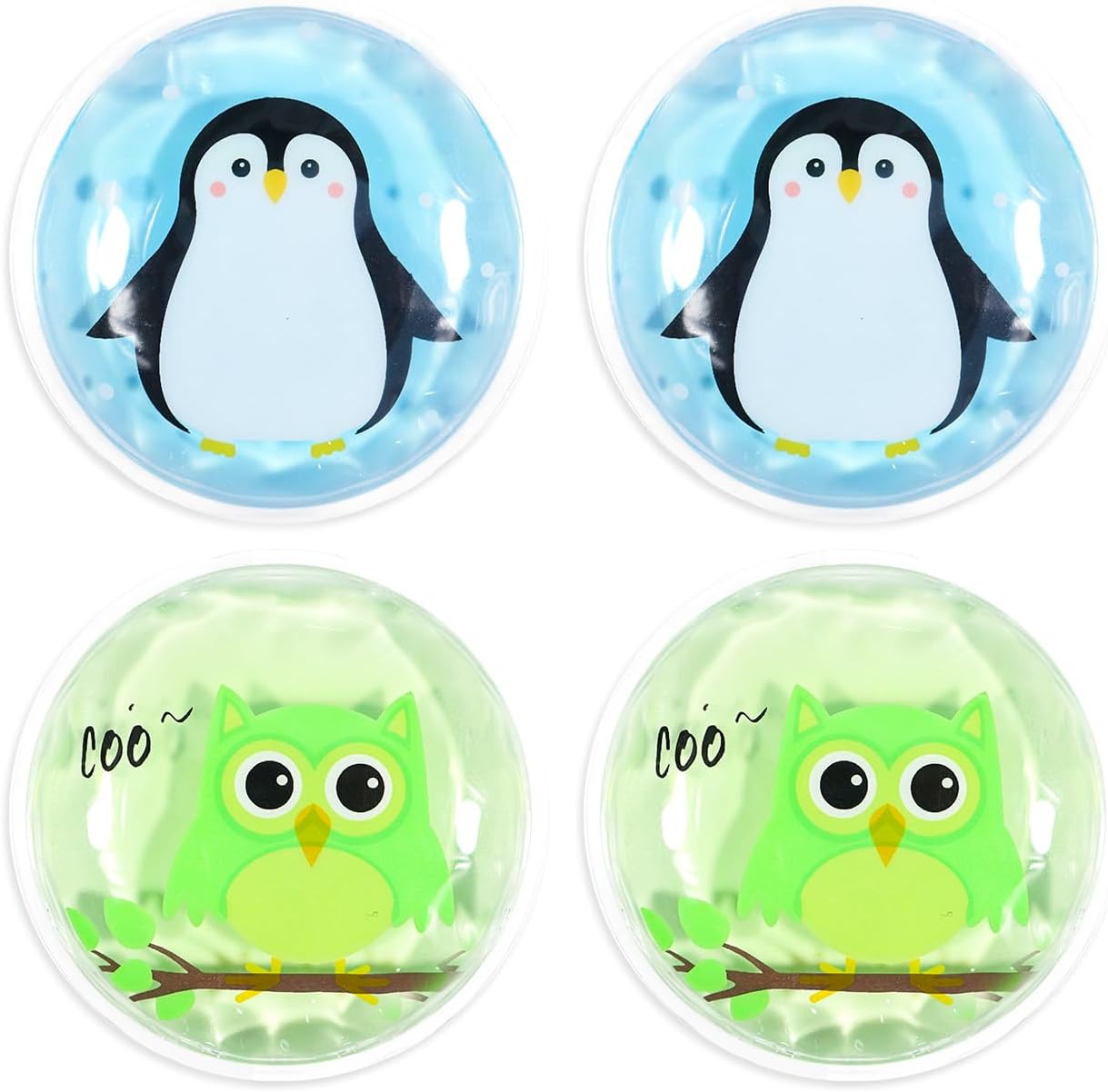 4PCS Gel Eye Ice Pack Set Reusable, Cold and Hot Compress for Eyes, Ice Pack for Eyes, Cooling Eye Pads for Eye Strain, Swelling, Redness, Dark Circles, Puffy Eyes, and Eye Recovery Surgery.