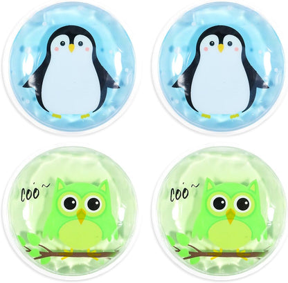4PCS Gel Eye Ice Pack Set Reusable, Cold and Hot Compress for Eyes, Ice Pack for Eyes, Cooling Eye Pads for Eye Strain, Swelling, Redness, Dark Circles, Puffy Eyes, and Eye Recovery Surgery.
