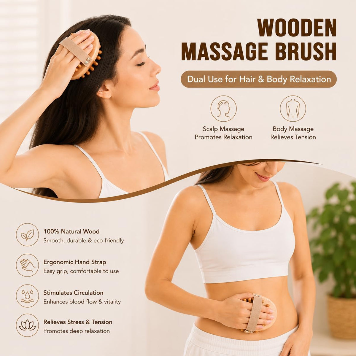 Wood Therapy Massage Tools Set, Maderoterapia Massage Kit with Wooden Gua Sha Tools, Body Sculpting & Lymphatic Drainage Massager, Muscle Relaxation Roller for Face, Back, Legs & Full Body