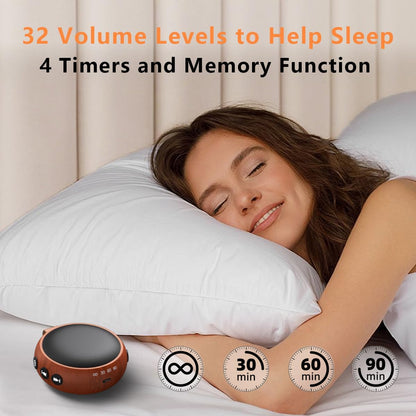 Portable Sound Machine Baby White Noise Machine Travel Noise Machine with 30 Soothing Sounds for Newborn Kids Adults Battery Sleep Brown Noise Masker 4 Timers Memory Function for Travel Home Office