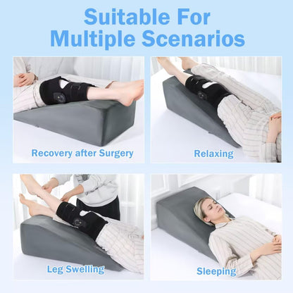 ROYALAY Leg Elevation Pillows for After Surgery, Knee Surgery Recovery Equipment with Handle, Leg Lifter Blood Circulation, Knee Replacement Recovery Aids for Hip Foot Ankle, Single