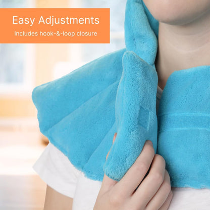 NatraCure Microwave Heating Pad for Neck, Shoulders and Back - Heated Wrap & Microwavable Warmer Moist Heating Pad with SmartBead Technology - Physical Therapy FSA, HSA, Spa Gifts - 1PK