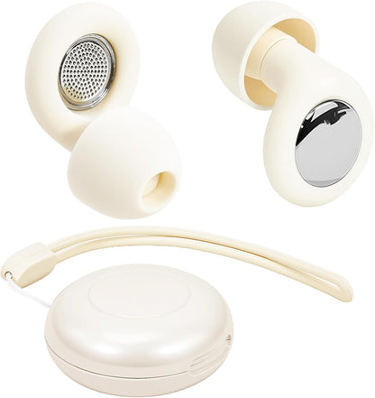 Noise-Proof Silicone Sleep earplugs: Reusable for Washing, Super Soft and Comfortable fit, Suitable for Sleep, Study, Travel, Work and Business Trips. Comes with 4 Pairs of earplug Tips (Black)